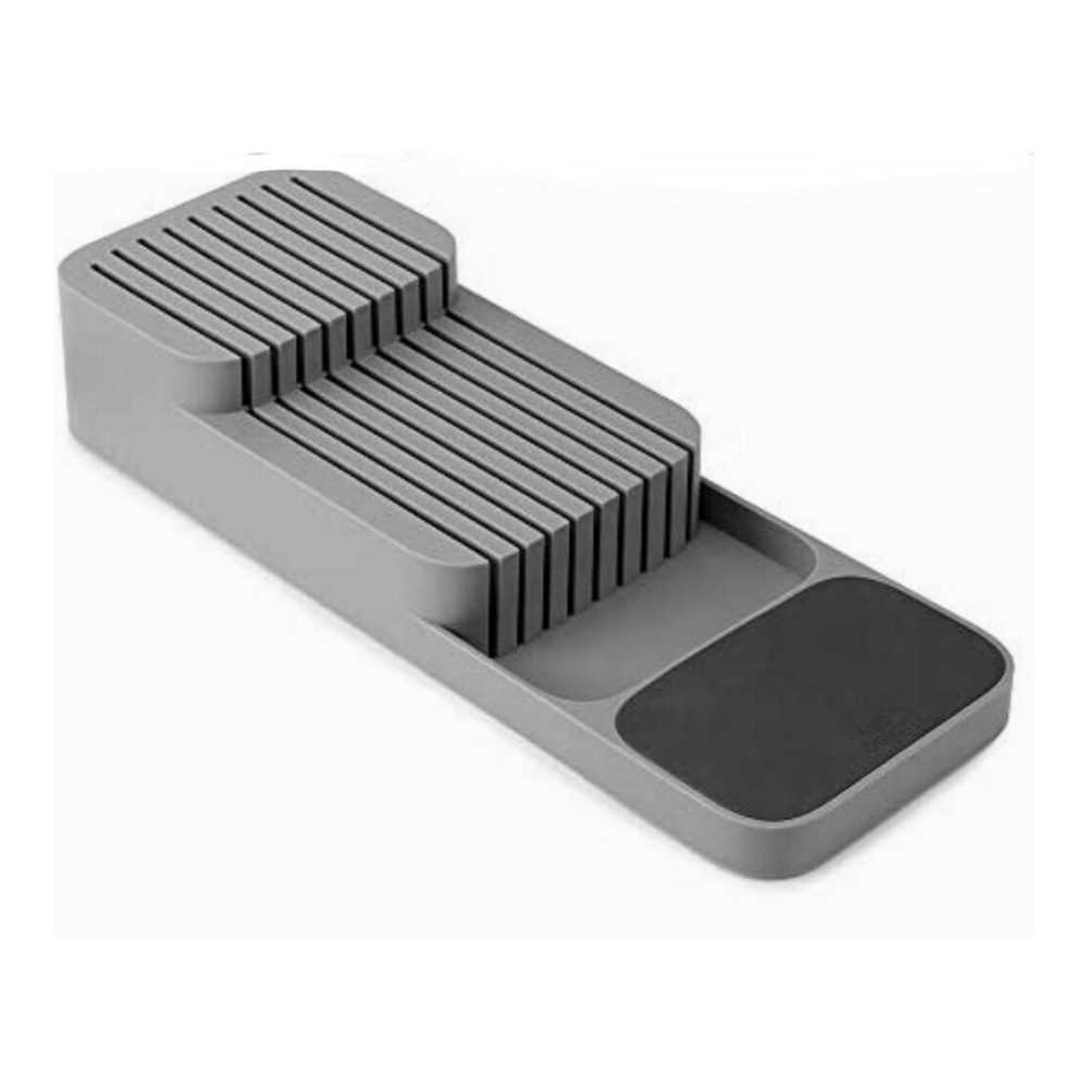 Gray Knives Organizer Drawer Storage Knife Block